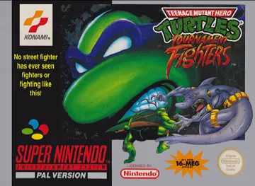 Teenage Mutant Hero Turtles - Tournament Fighters (Europe) box cover front